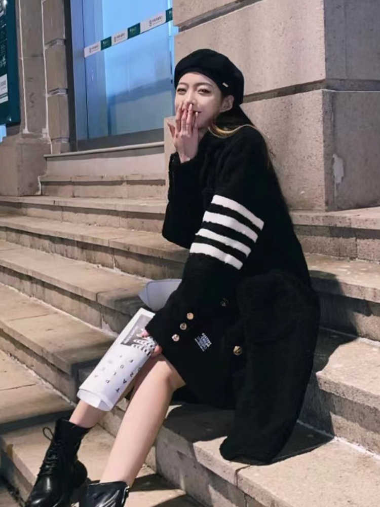 Sheep wool long coat