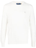 Polo Ralph Lauren embroidered-logo cotton-cashmere blend jumper