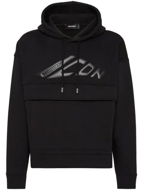 DSQUARED2 Icon-appliqué cotton hoodie