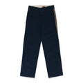 NAVY CONTRAST LEOPARD SIDE STRIPE PANTS