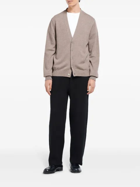 Barrie logo-appliqué cashmere cardigan