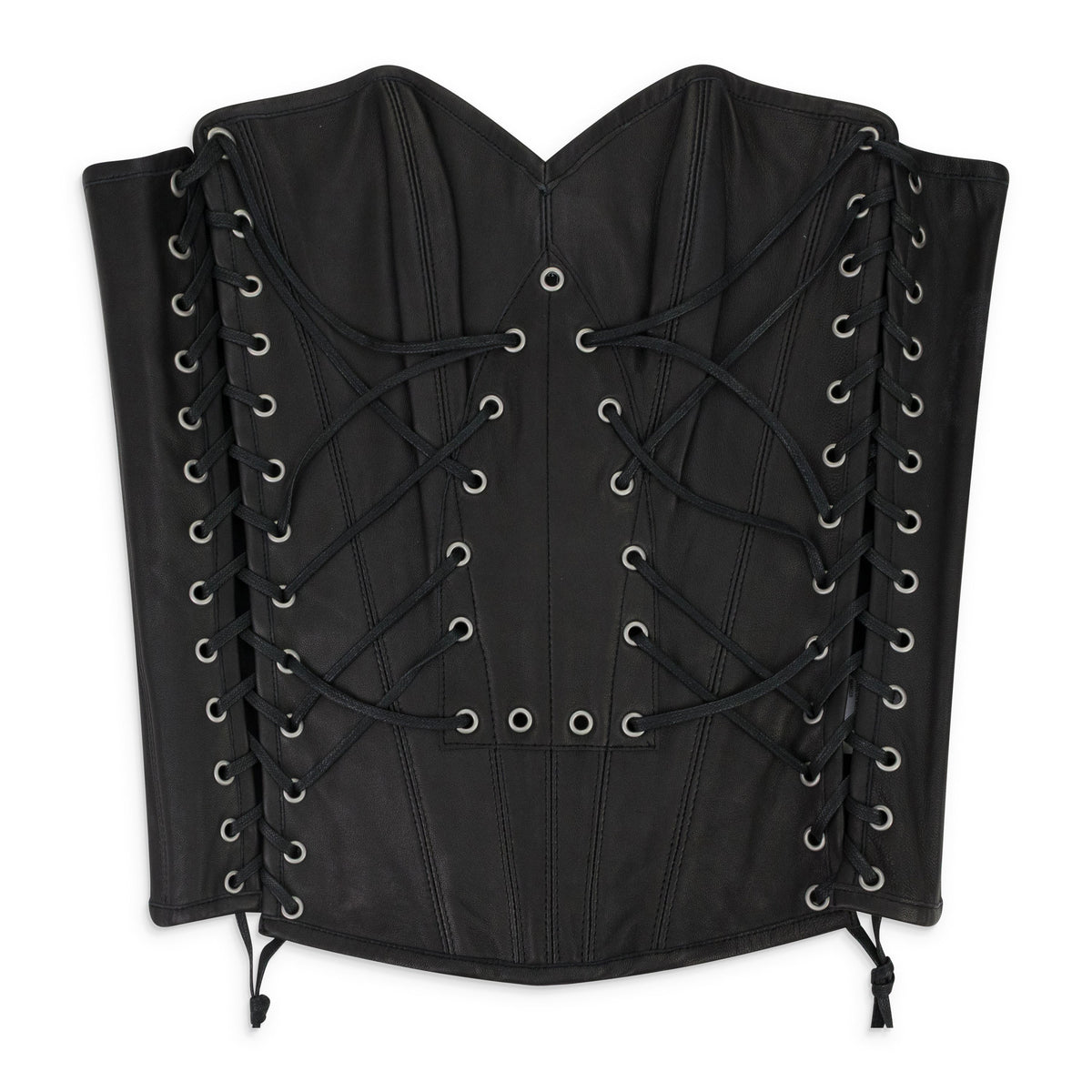 BLACK WINDOW LONGLINE CORSET