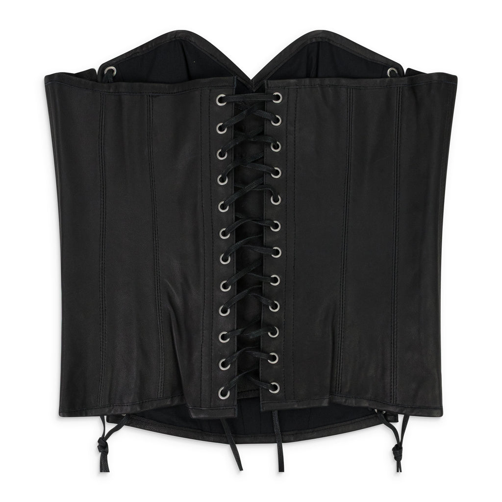 BLACK WINDOW LONGLINE CORSET