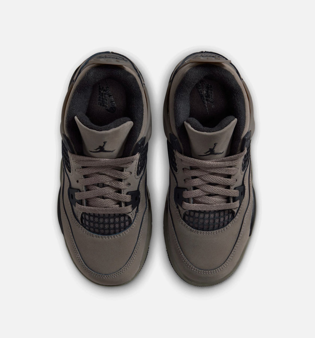 Air Jordan 4 Retro Cave Stone and Black Preschool Lifestyle Shoes - Cave Stone/Black/Moon Particle