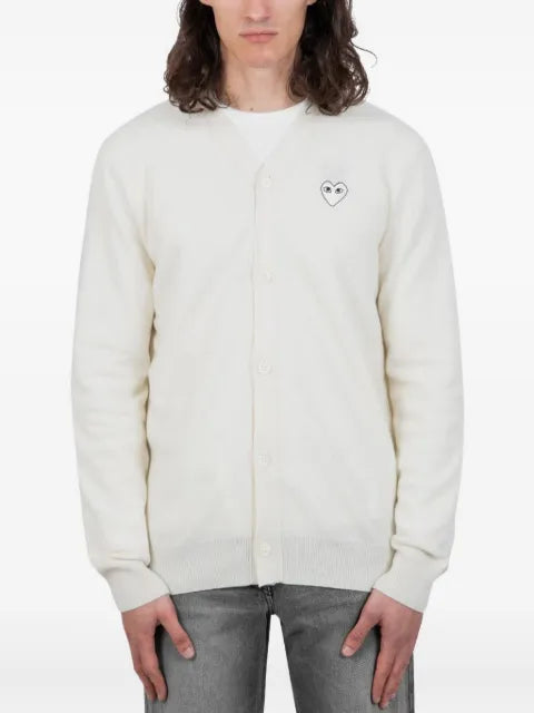 Comme des Garçons Homme heart-patch cardigan