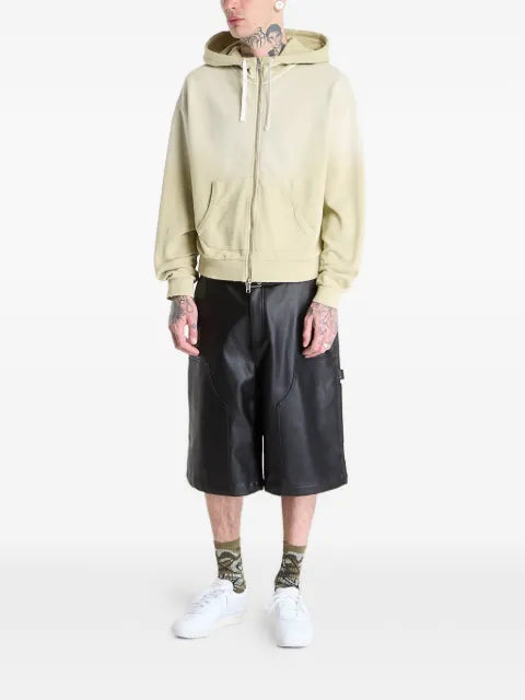 Brain Dead padded-elbow zip-up hoodie