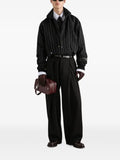 Dolce & Gabbana padded pinstripe bomber jacket