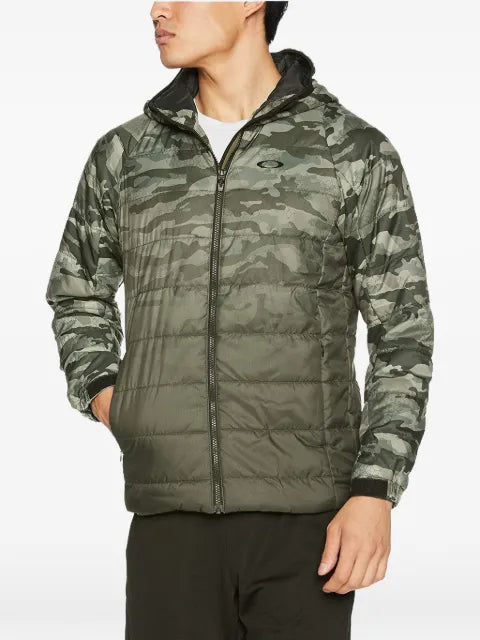 Oakley camouflage-print quilted jacket