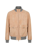 Brunello Cucinelli zip-fastening suede jacket