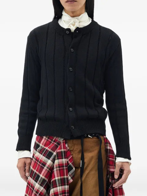 Ann Demeulemeester open-knit button-up sweater
