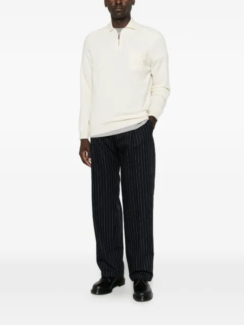 AMARANTO  quarter-zip pocket sweater