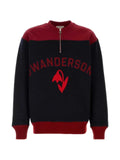 JW Anderson colour-block half-zip sweater