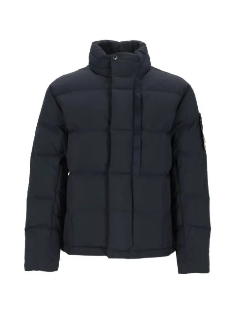 Stone Island padded logo-patch jacket