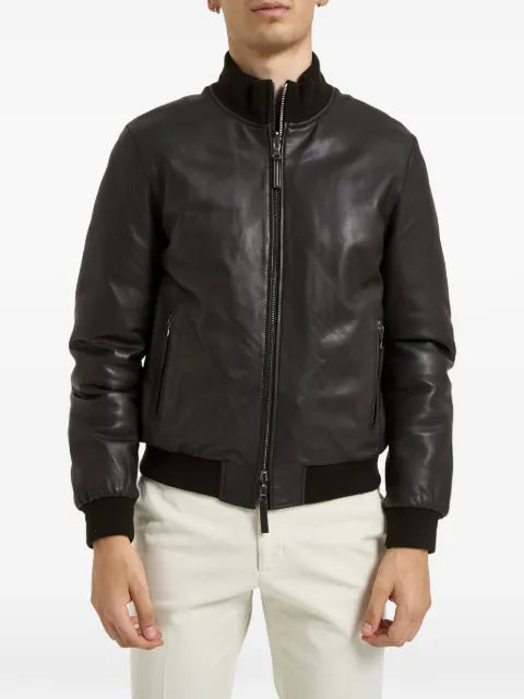 THE JACK LEATHERS leather bomber jacket