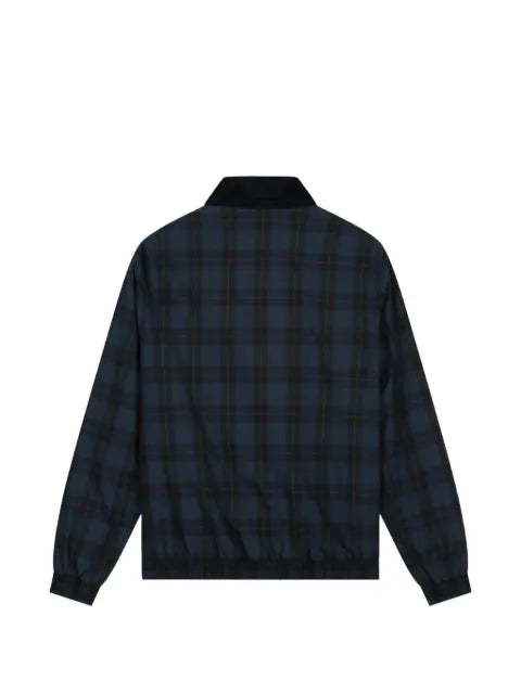 Arte Antwerp plaid corduroy-collar jacket