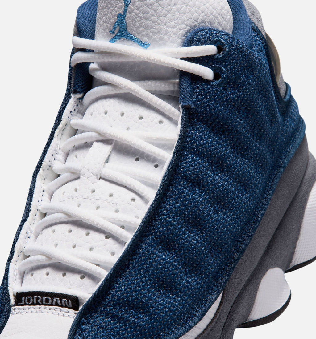 Air Jordan 13 Retro Navy & Flint Grey Big Kids' Lifestyle Shoes - Navy/University Blue/Flint Grey/White