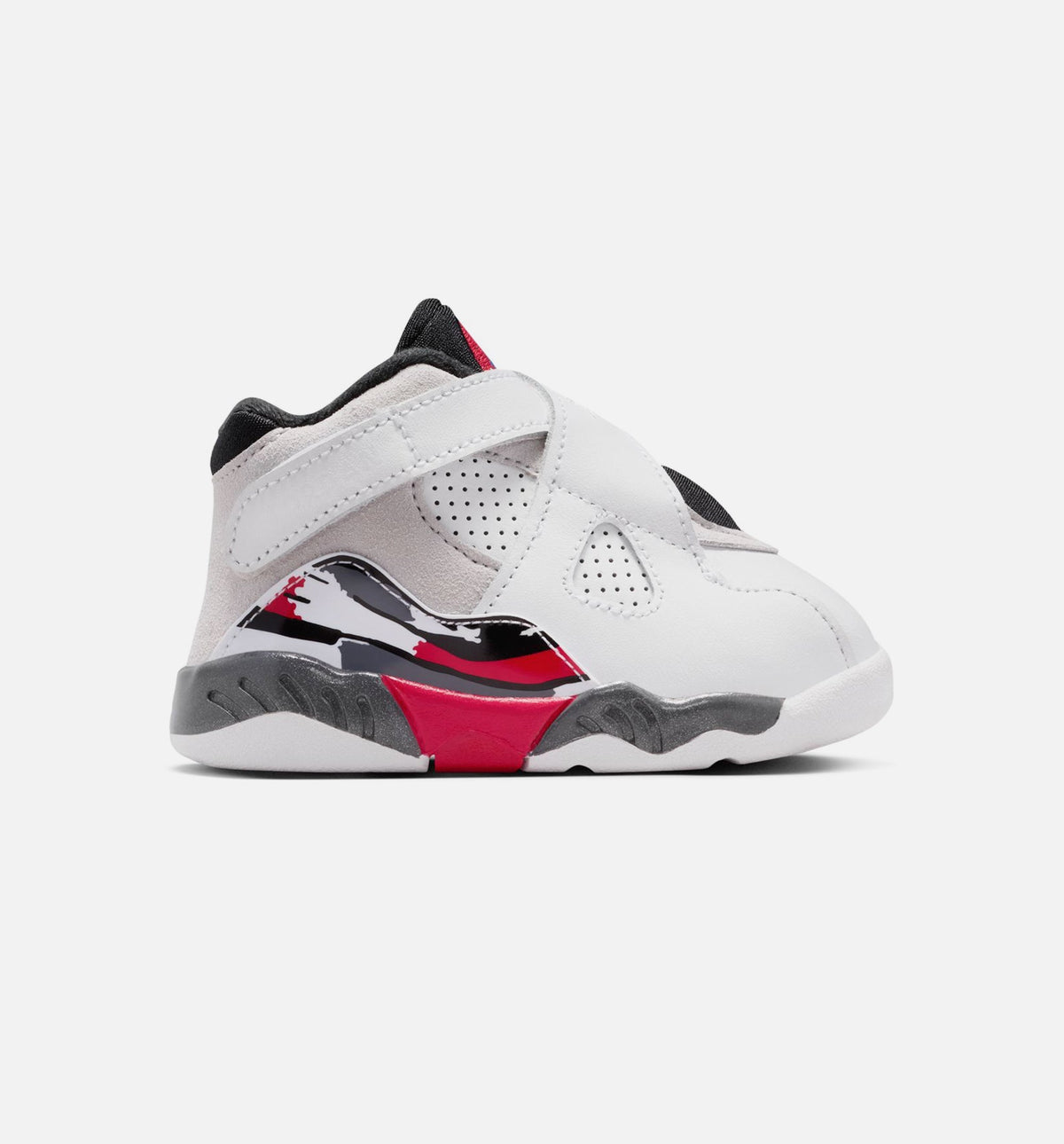 Air Jordan 8 Retro White and True Red | Infant/Toddler Lifestyle Shoe | White/Black/True Red