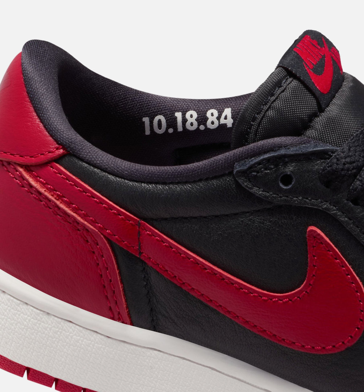 Air Jordan 1 Retro Low OG Banned Youth Sneakers - Black/Varsity Red/Summit White