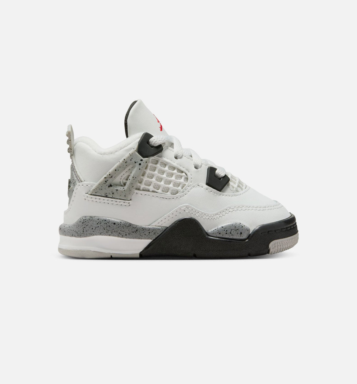 Air Jordan 4 Retro White Cement Infant/Toddler – Summit White/Fire Red/Cement Grey/Black