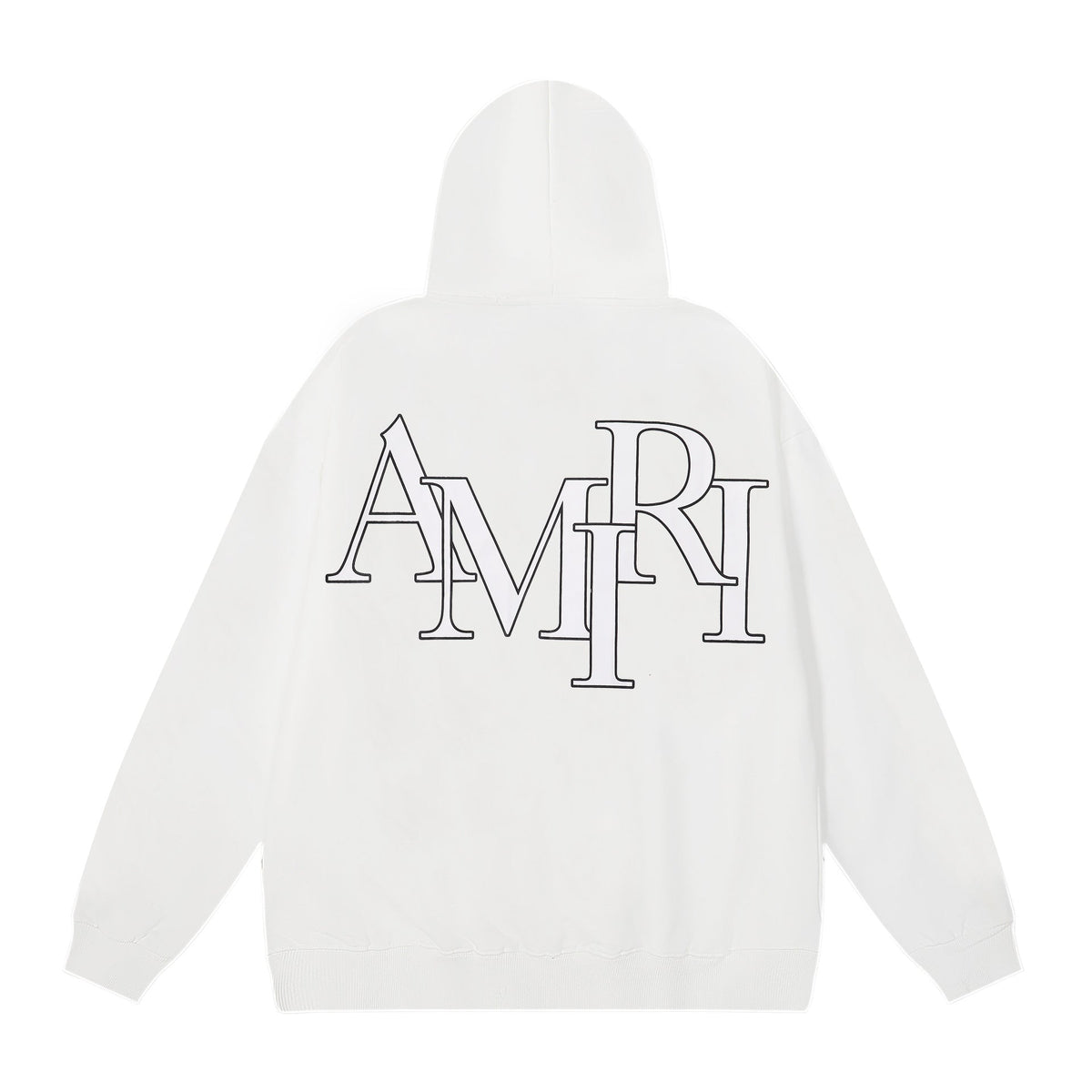 Amiri Multi‑Graphic Letter Logo Oversized Hoodie Streetwear Unisex