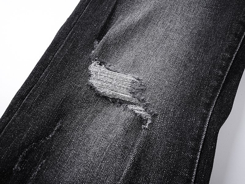 Purple Brand Black Washed Flare Jeans