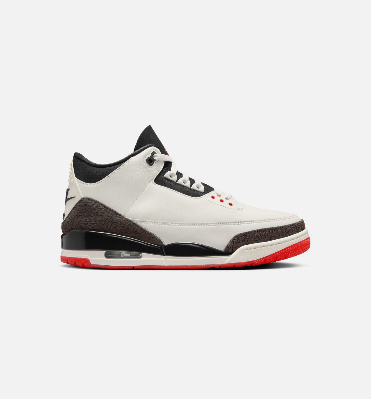 Air Jordan 3 Retro Sail And University Red Men's Lifestyle Shoes - Sail / Black / University Red / Pale Ivory