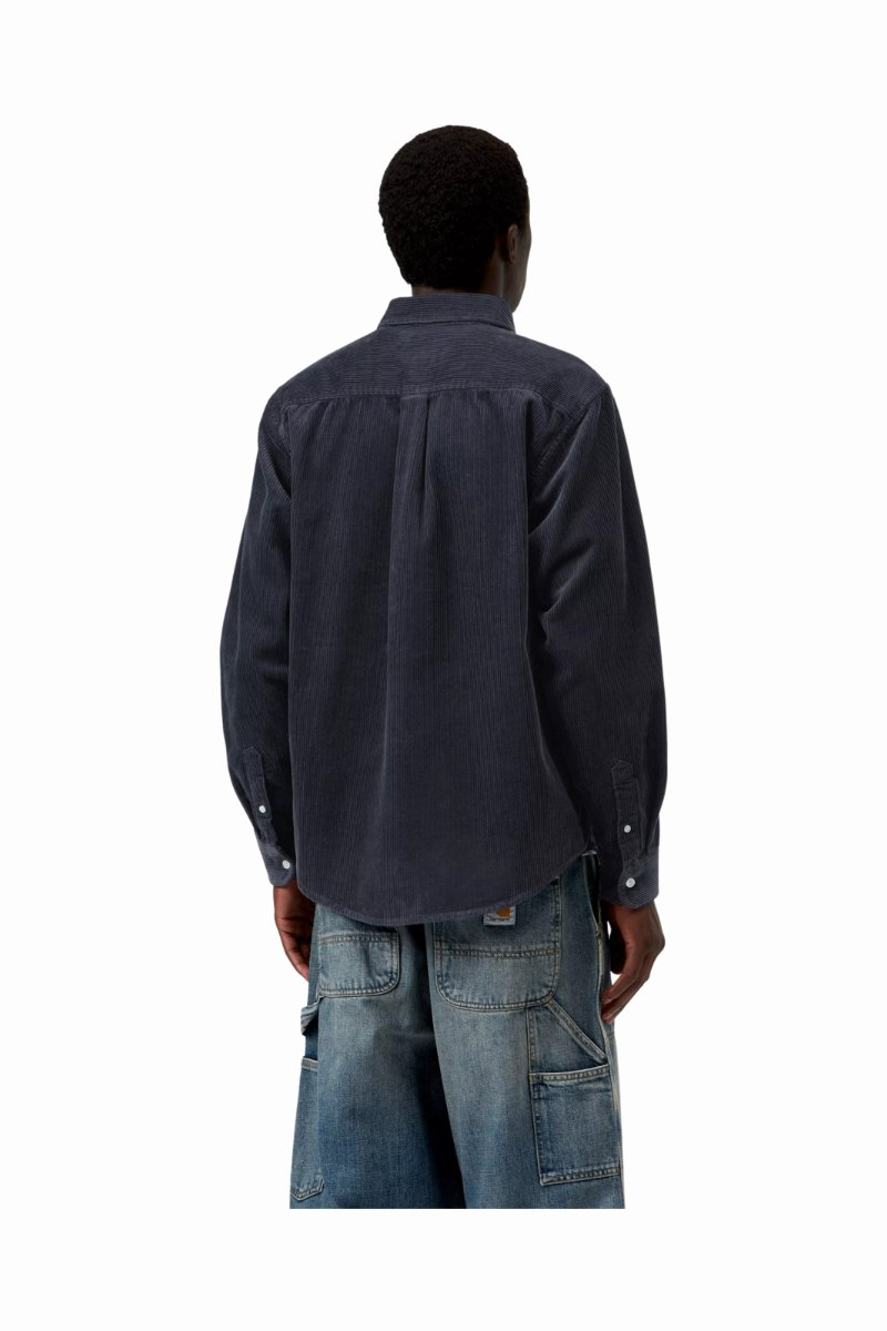 CARHARTT WIP L/S MADISON CORD SHIRT dark Navy