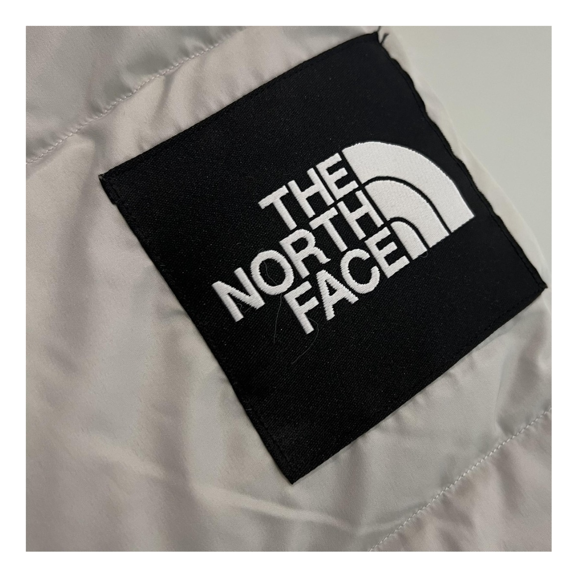 The North Face Colour-Block Hooded Long Puffer Coat – Grey