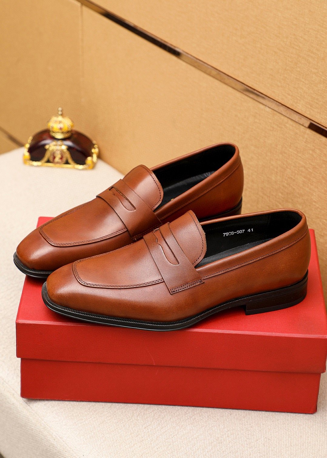 Ferragamo Leather Bit Loafers - Stacked Heel