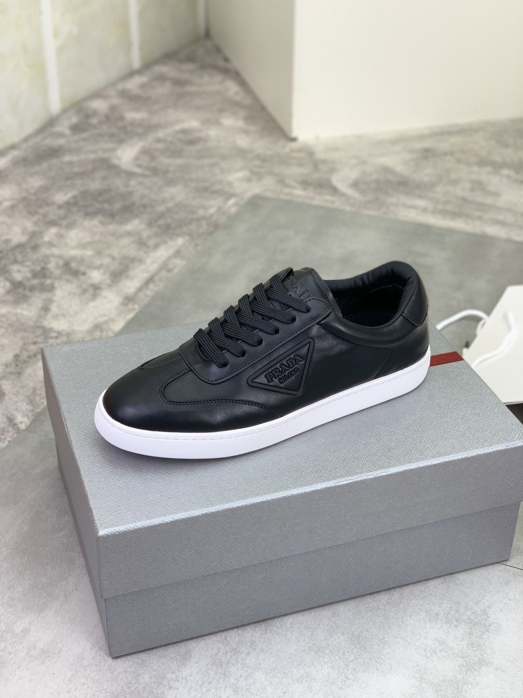 Prada Paneled Low-Top Sneakers