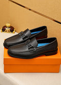 Hermès Textured Hardware Loafers